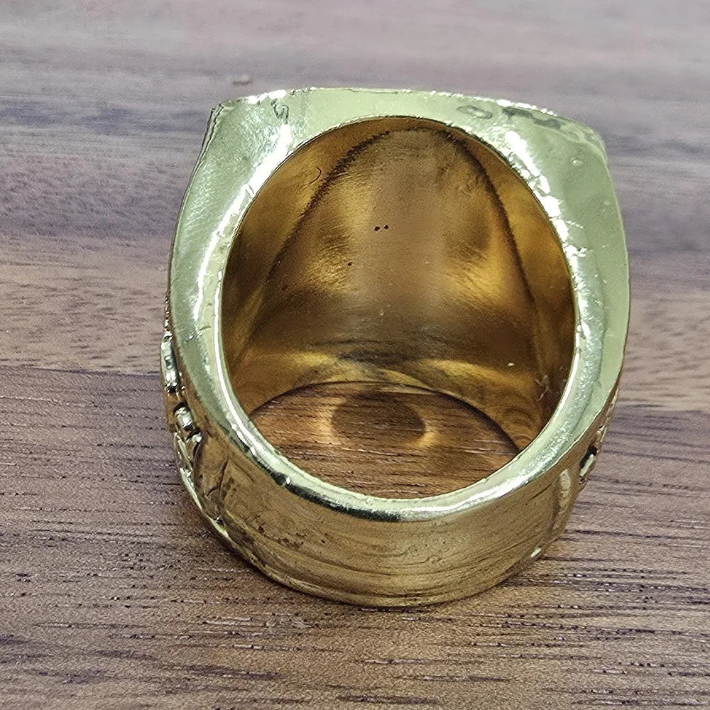 New York Giants Championship Ring Sz 11‎ Superbowl 07 - 08 Gold Strahan